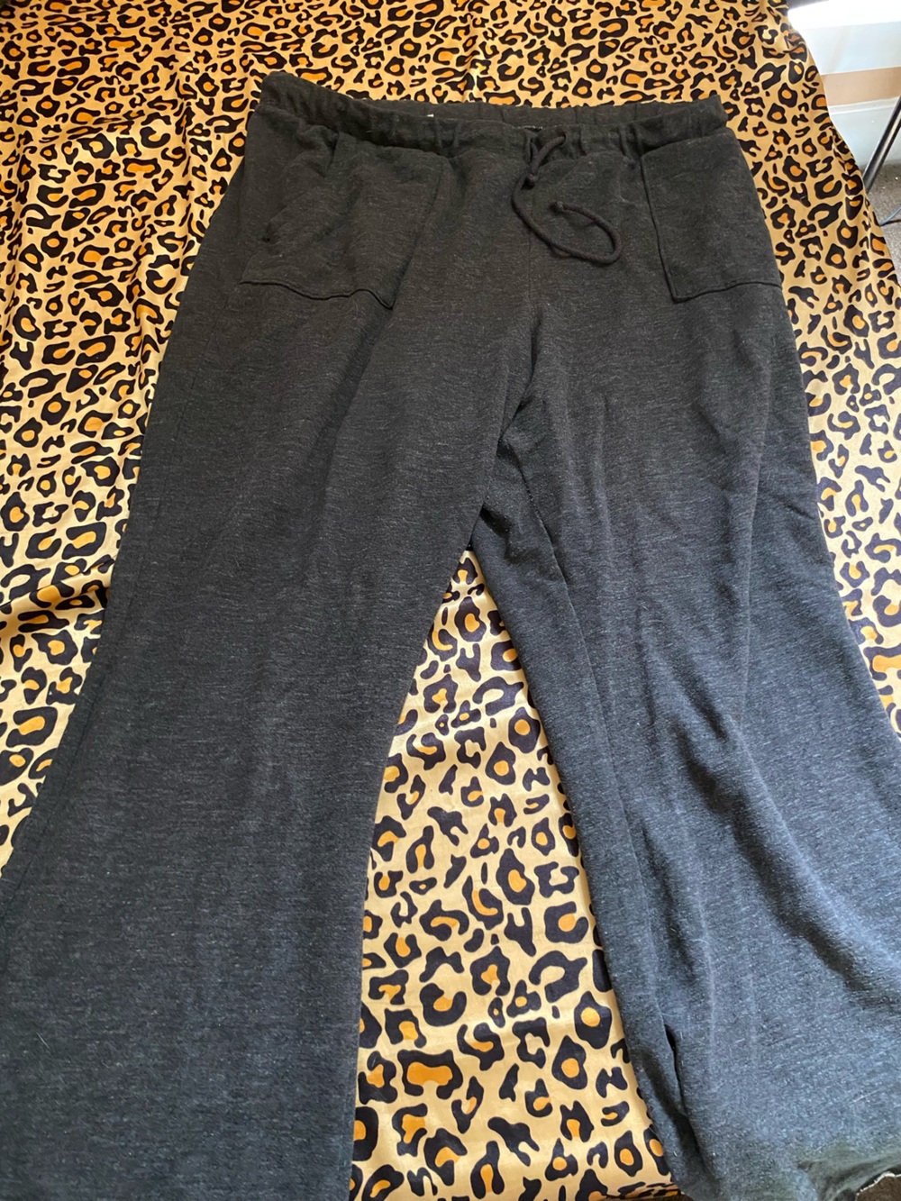 American eagle sweat pants with flare bottoms